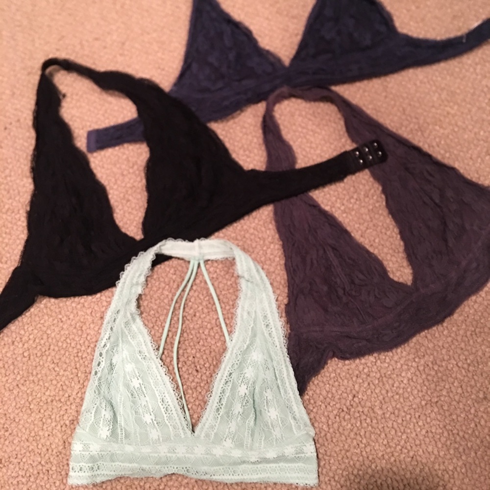 Four halter bralettes urban outfitters